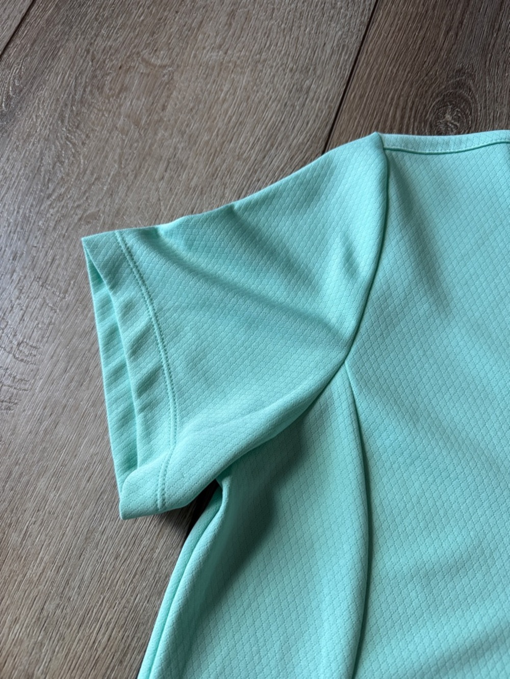 Lady Hagen Mint Green Polo-Style Short Sleeve Top - Picture 6 of 8